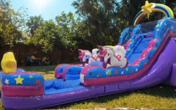 18ft Rainbow Unicorn Slide